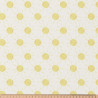 Printed Cotton SOLEIL Ecru / Yellow